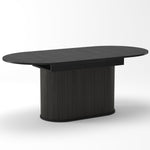 55.11'-70.86' Extendable Dining Table with Striped Legs
