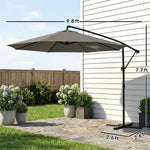 Modern Style Outdoor Hanging Cantilever Umbrella
