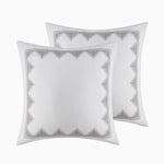 King/Cal King Cotton Printed Duvet Cover Set with Chenille