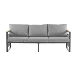 4-Pieces Outdoor Metal Patio Furniture Set with Cushions