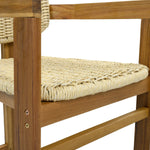 Outdoor Woven Rattan Chair Set Two Accent Chairs