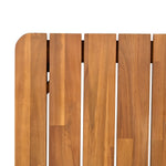 Outdoor Dining Set with Acacia Wood Table and 4 Chairs, Beige