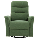 Manual Recliner Chair With 8-Point Massage and Swivel Function