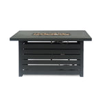 Rectangular Iron Fire Pit - 30,000 BTU - Tank Cover Inside