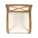Perla Dining Chair 2-Piece Set with Cream Cushions