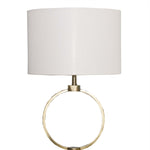 Nordic Home Creative Bedroom Table Lamp with Grid Metal Circular Design