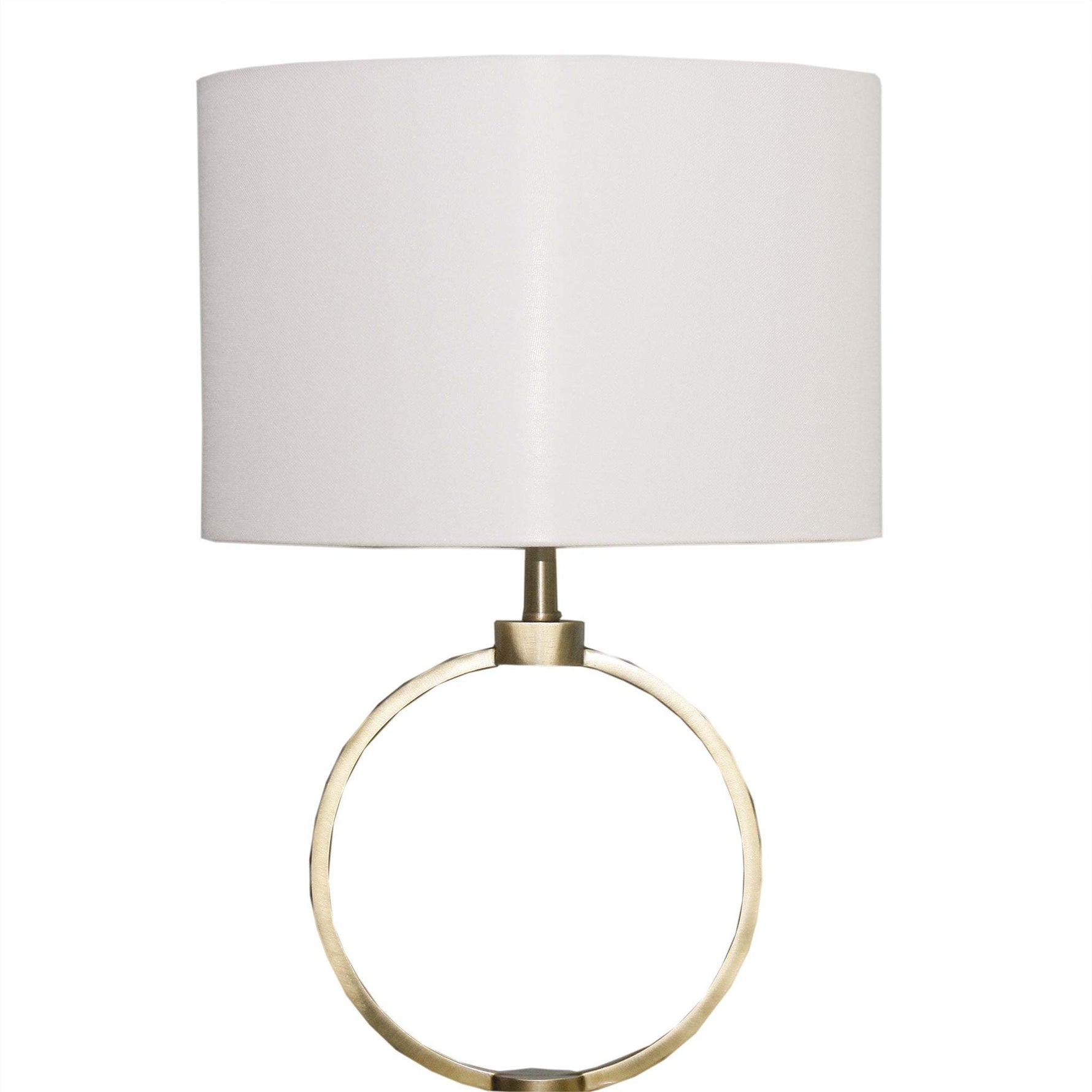 Nordic Home Creative Bedroom Table Lamp with Grid Metal Circular Design