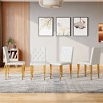 Dining Chairs With Ergonomic Buckle Backrest Comfort