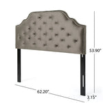 Luella Button Tufted Upholstered Headboard