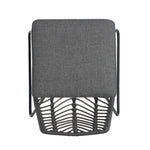 DEJA Chair 2PCS with 2 Cushions, Gray