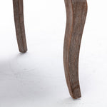 A&A Furniture Ultra Side Dining Chair with Thickened Fabric and Bronze Nail Head, Beige, Set of 2