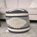 Diamond Handcrafted Cylindrical Pouf