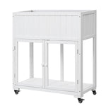 TOPMAX Patio Mini Wood Cold Frame Greenhouse