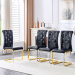 Elegant Design Alligator Skin Upholstered Dining Chairs