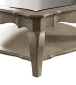 Chelmsford Clear Glass Coffee Table - Taupe
