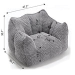 Comfortable Chenille Sofa Chairs With Highly Resilient Foam