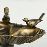 Outsunny 32' Antique Bird Bath with Pedestal Flower Planter Base