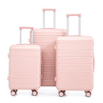 Set 3PCs 20'/24'/28' ABS Spinner Wheel Luggage - Pink