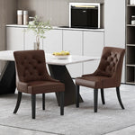 Cheney Contemporary Dining Chair Tufted Upholstery (Set of 2)