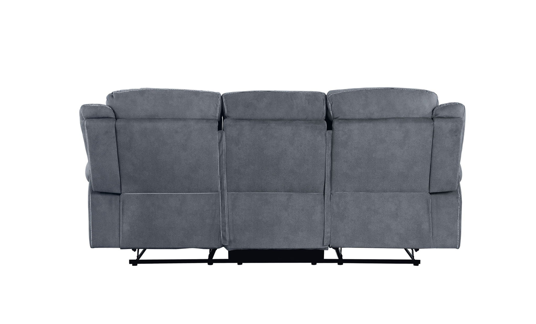 Zubaida Two Tone Recliner Sofa with USB Port and Drop Down Table