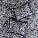 12 Piece Comforter Set with Cotton Bed Sheets Navy King