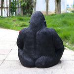 Outdoor Garden Sculpture Chimpanzees Flower Pot Planter