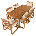 7 Pieces Patio Dining Set Outdoor Dining Table and Chairs