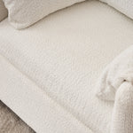 Modern Accent Chair Single Seater Ivory White