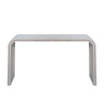 Washed White Console Table, 59in Entryway Table