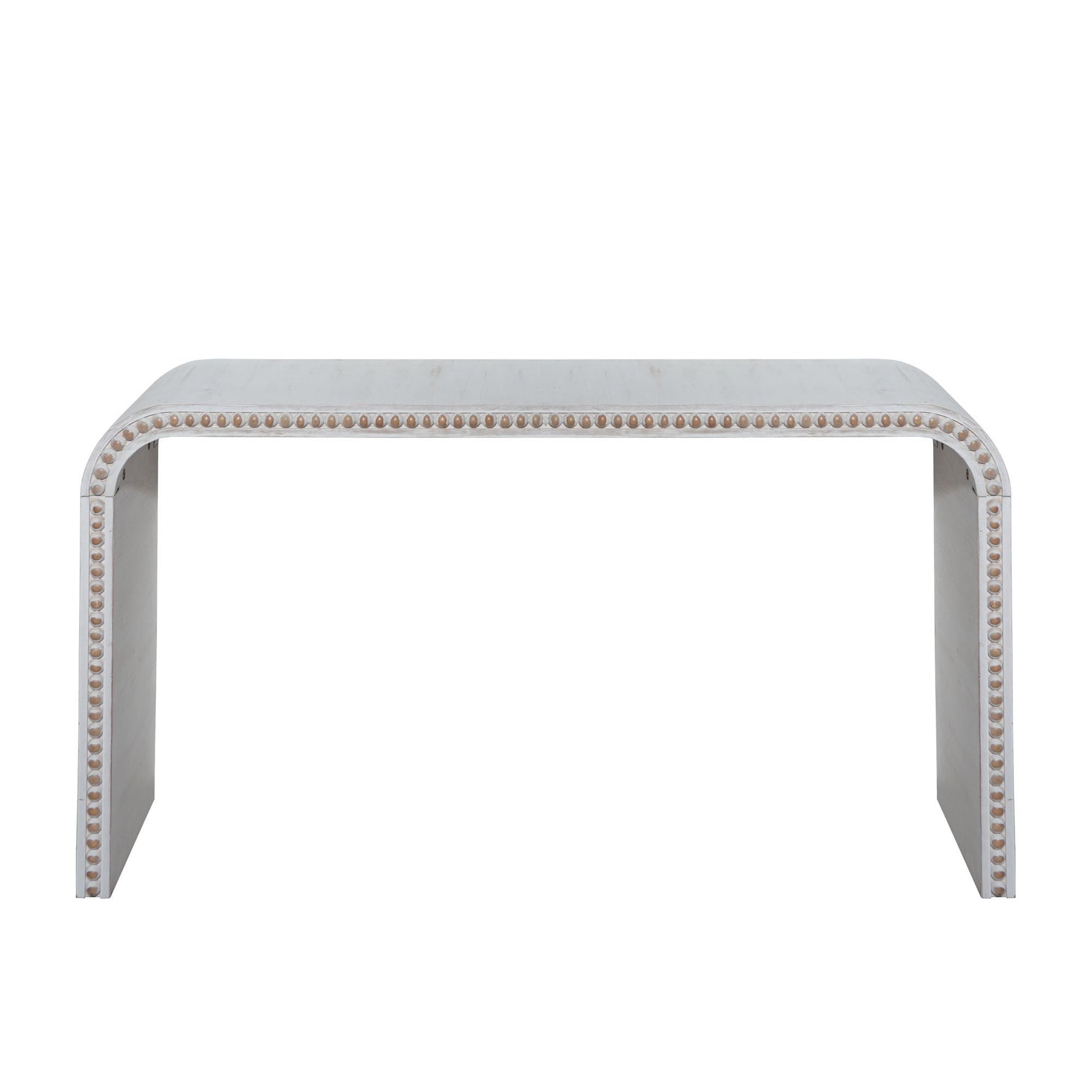 Washed White Console Table, 59in Entryway Table