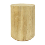 Cylindrical Outdoor Side Table Antique Brown MGO