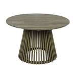 Patio Set Outdoor Acacia Wood Furniture Sets - Modern Club Chair Conversation Sets with Patio Dining Table