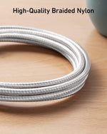 Anker - Powerline+ II USB-A to Lightning Cable 6-ft - Silver