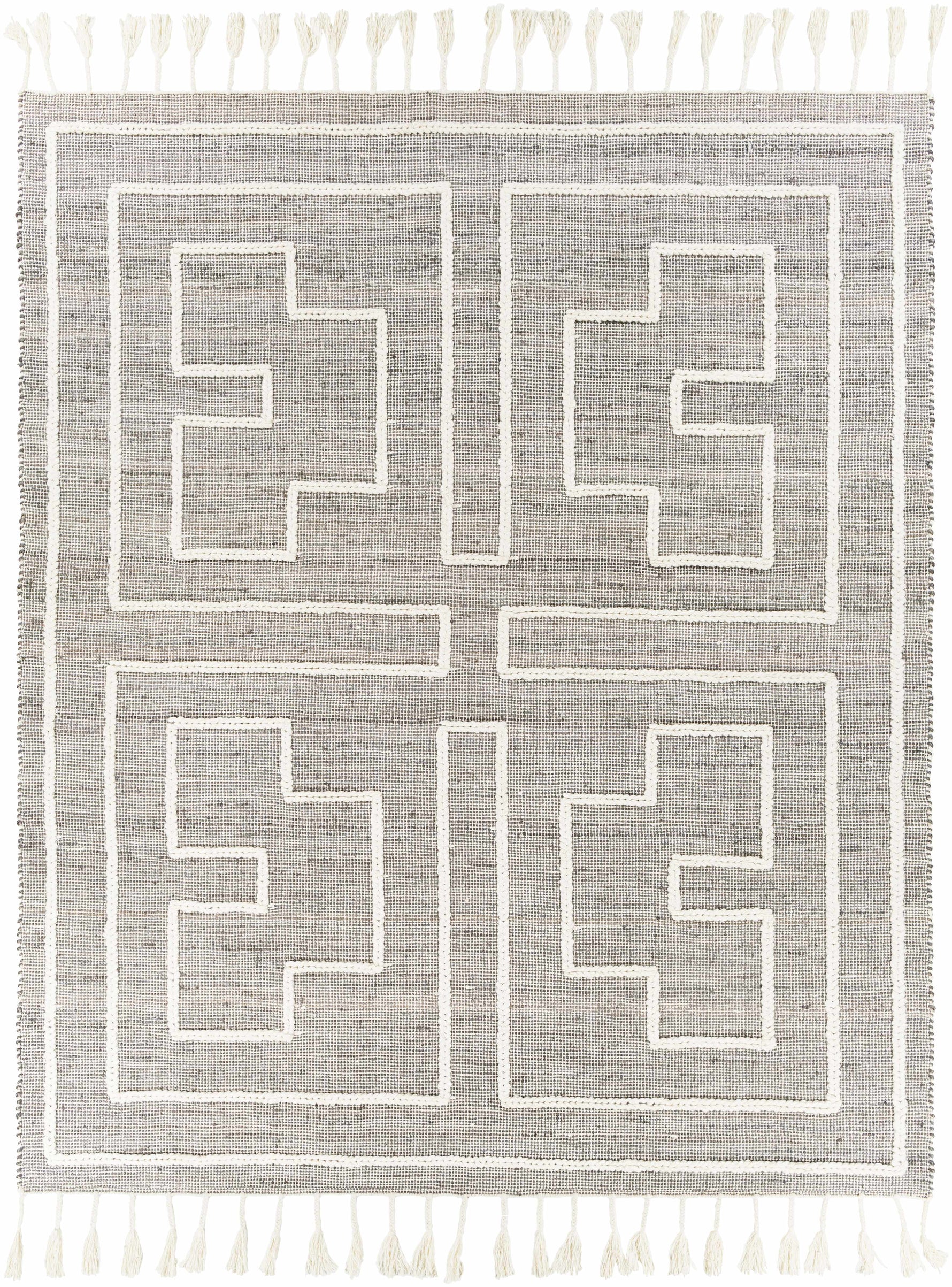 Azra Tasseled Jute&Wool Rug - Clearance