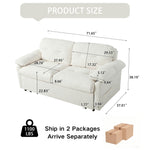 Convertible Pull Out Sofa Bed Queen Size, 3 In 1 With Side Storage