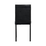 Furniture 5 Piece Metal Dinette Set with Faux Marble Top - Black