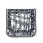 La Push Outdoor Patio Dark Gray Rope Barstool (Set of 2)
