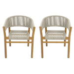 Outdoor Accent Chair Set 2 Person Seating Group