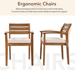 GO Outdoor Wood Dining Set For 7-8 Persons