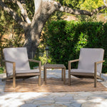 Celestaria 3 Piece Outdoor Chat Set with Adirondack Chairs