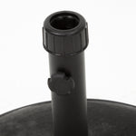 Stylish Concrete Umbrella Base with Iron Support Pole