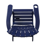 Zenithia Outdoor Foldable Adirondack Chair with 2 Cup Holders, Blue