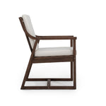 TREXM Patio Dining Table Set for 6 with Umbrella Hole