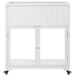 TOPMAX Patio Mini Wood Cold Frame Greenhouse
