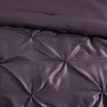 7 Piece Tufted Comforter Set Plum King