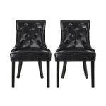 Cheney Contemporary Dining Chair Tufted Upholstery (Set of 2)