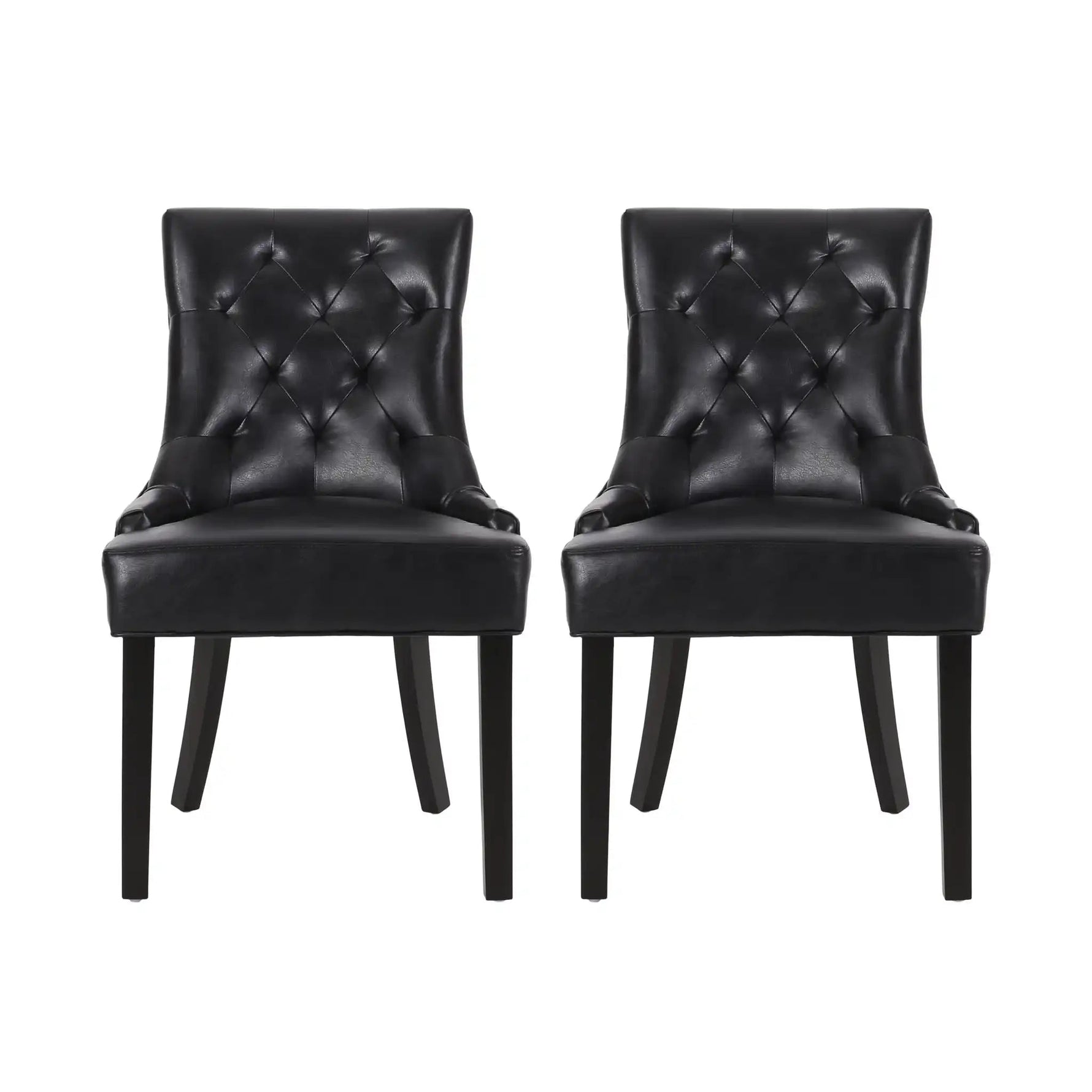 Cheney Contemporary Dining Chair Tufted Upholstery (Set of 2)