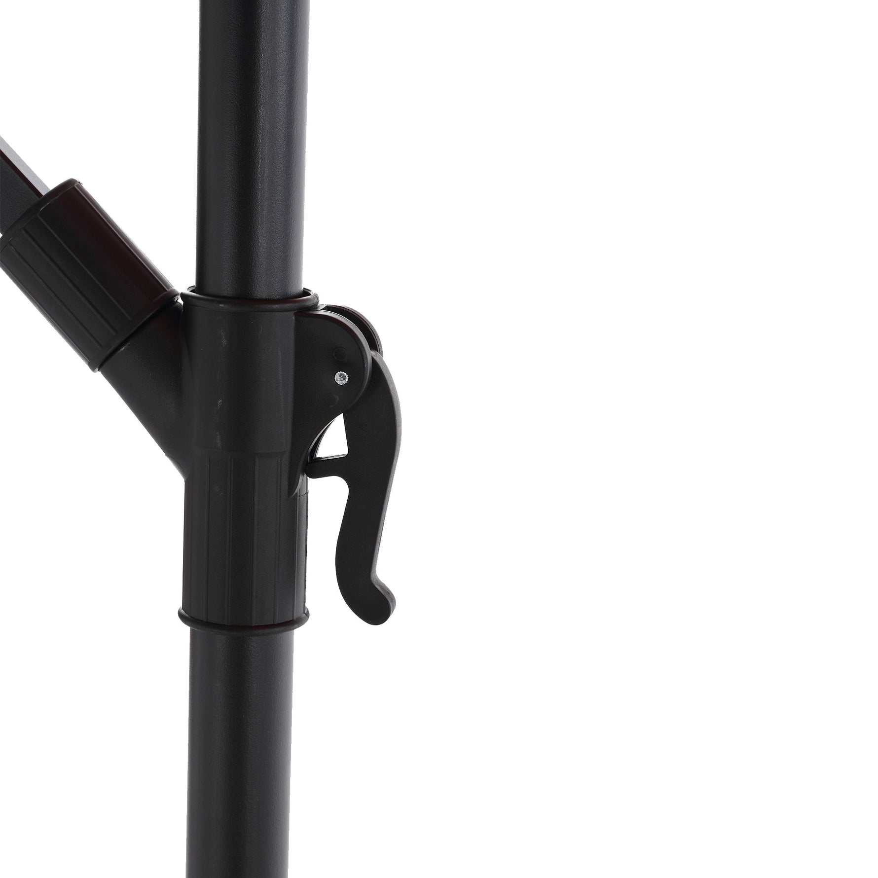 10ft Solar LED Offset Hanging Patio Umbrella (Light Green)