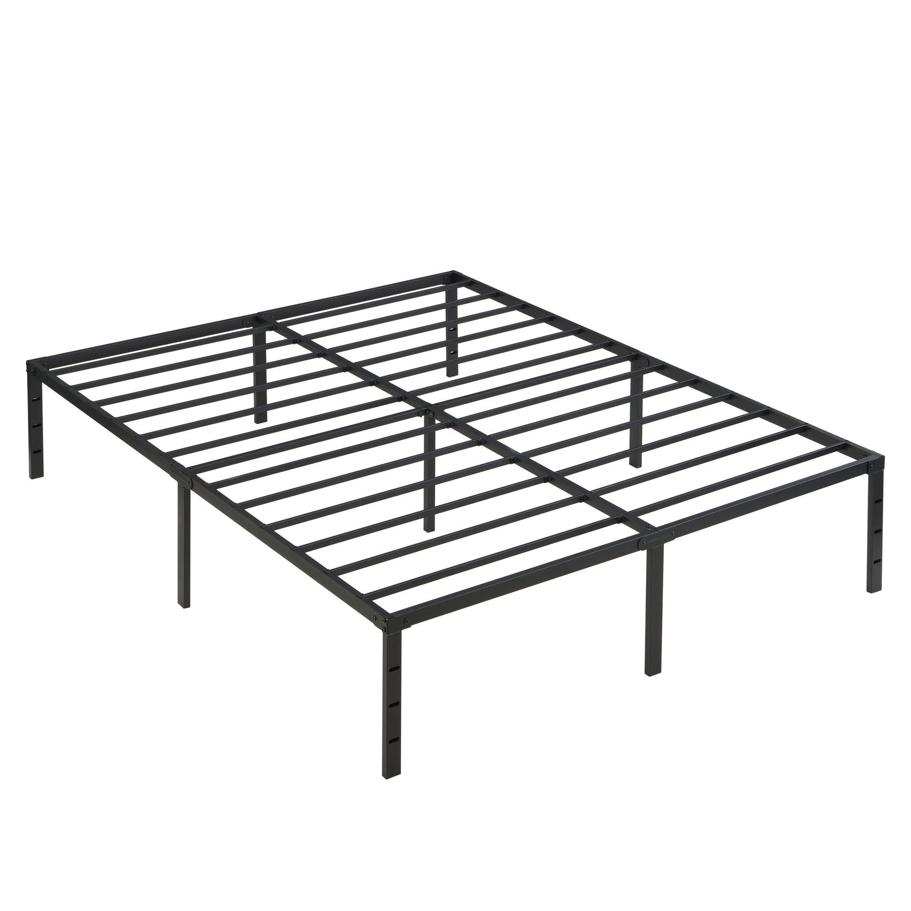 Queen Size Platform Bed with Quiet Support - Black
