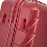 Set 3PCs 20'/24'/28' ABS Spinner Wheel Luggage Wine Red